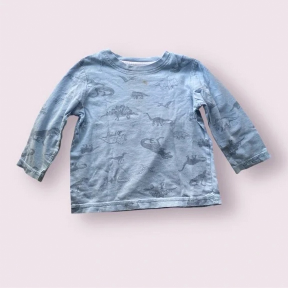 George Baby Blue Dinosaur Long Sleeve Tee